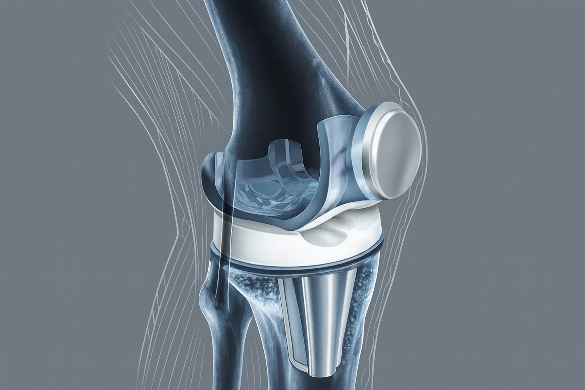 Protesis de rodilla con robot rosa - Hospital del Holding